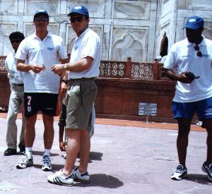 Of course, not everyone can do the tourist bits in genuine England shorts!