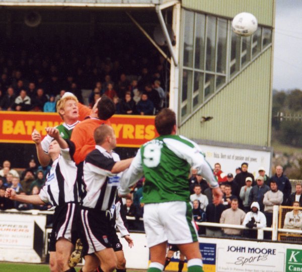 Adam Lockwood's header equalises for Yeovil