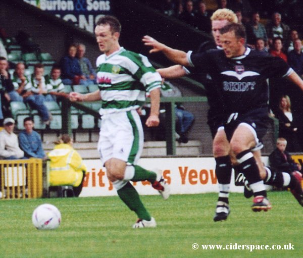 Gavin Williams sets up an early Yeovil attack