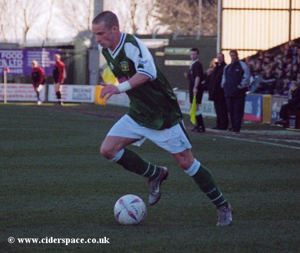 Michael McIndoe cuts in from the left wing
