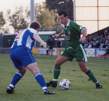 Anthony Tonkin in arguably the season's low point - a 0-1 home defeat against Chester