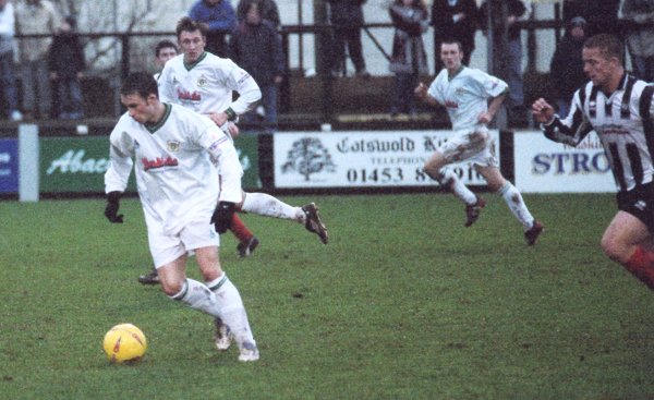 Michael McIndoe leads the charge up field