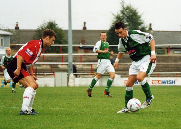 Michael McIndoe gets hold of a midfield ball