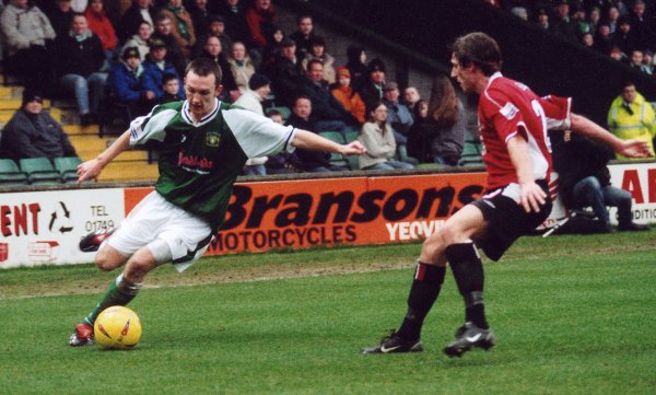 Gavin Williams gets in a right wing cross