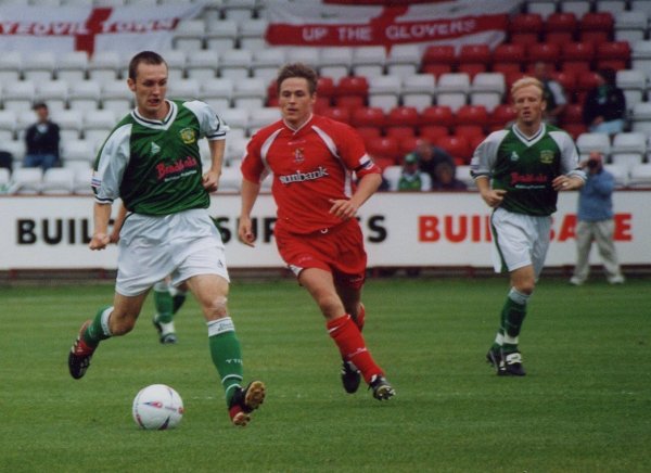 Gavin Williams in a first half attack