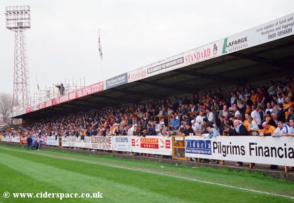 Another view of the Spayne Road Terrace from the away end