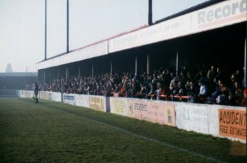One of the covered areas of terracing at Dagenham