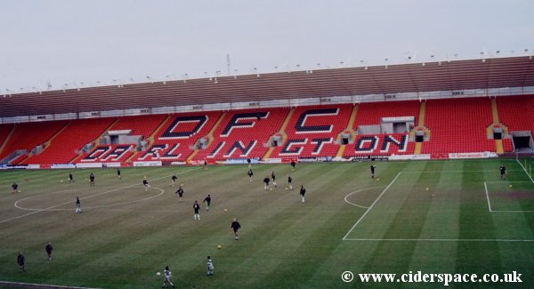 Darlington's North Stand as viewed from the top of the South Stand
