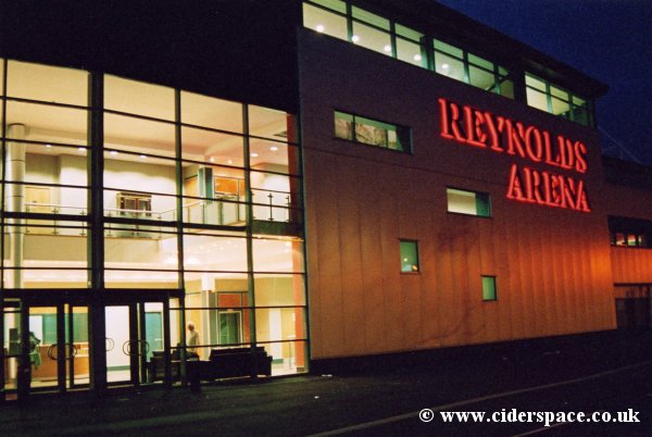 The outside of the Reynolds Arena