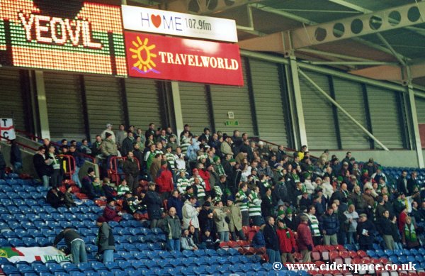Just under 400 Glovers travelled for the midweeker at Huddersfield