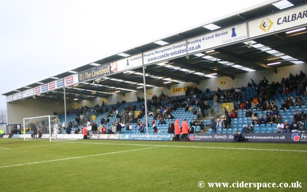 The Cowshed End at the National Hockey Stadium