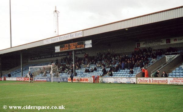 The away end at Glanford Park