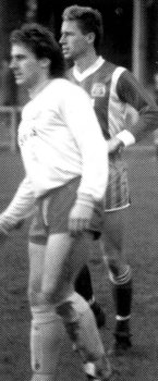 Alan Pardew, pictured in the background, signed for Yeovil during the season