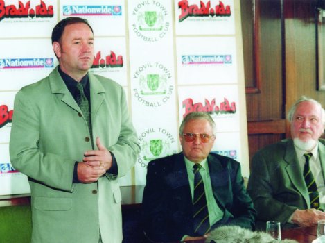 Gary Johnson is unveiled as the new Yeovil Town manager at a press conference