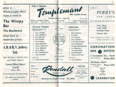 1970-71 v Arsenal, F.A. Cup Round Three - CLICK TO ENLARGE