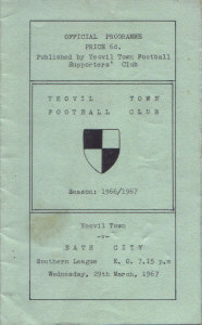 1966-67 v Bath City, Southern League - CLICK TO ENLARGE
