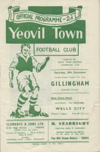 1949-50 Gillingham, F.A. Cup Round 2 - CLICK TO ENLARGE