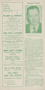 1951-52 v Lovell's Athletic, Southern League Cup R2 - CLICK TO ENLARGE