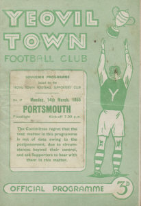 1954-55 v Portsmouth, the opponents that should have launched the lights - CLICK TO ENLARGE