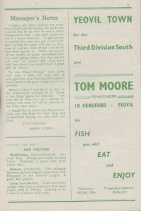 1952-53 v Worcester City, Southern League - CLICK TO ENLARGE