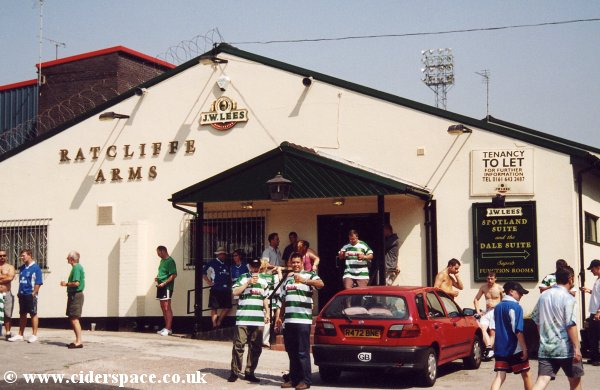 The Ratcliffe Arms - in the Rochdale FC car park!