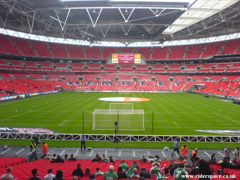 Inside the Stadium from the back of Block 111, East Stand. Photo George Murray.