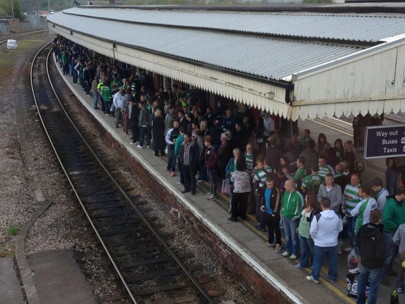 Yeovil Junction on a Sunday morning around 7.10a.m. - 20 minutes before the train is due! Photo c/o Mullis12's Twitter